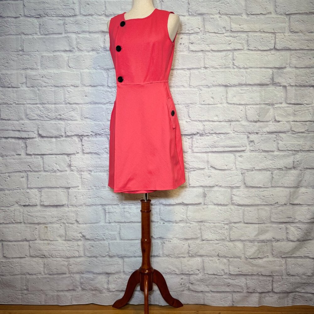 Julio Coral Wrap Mini Dress